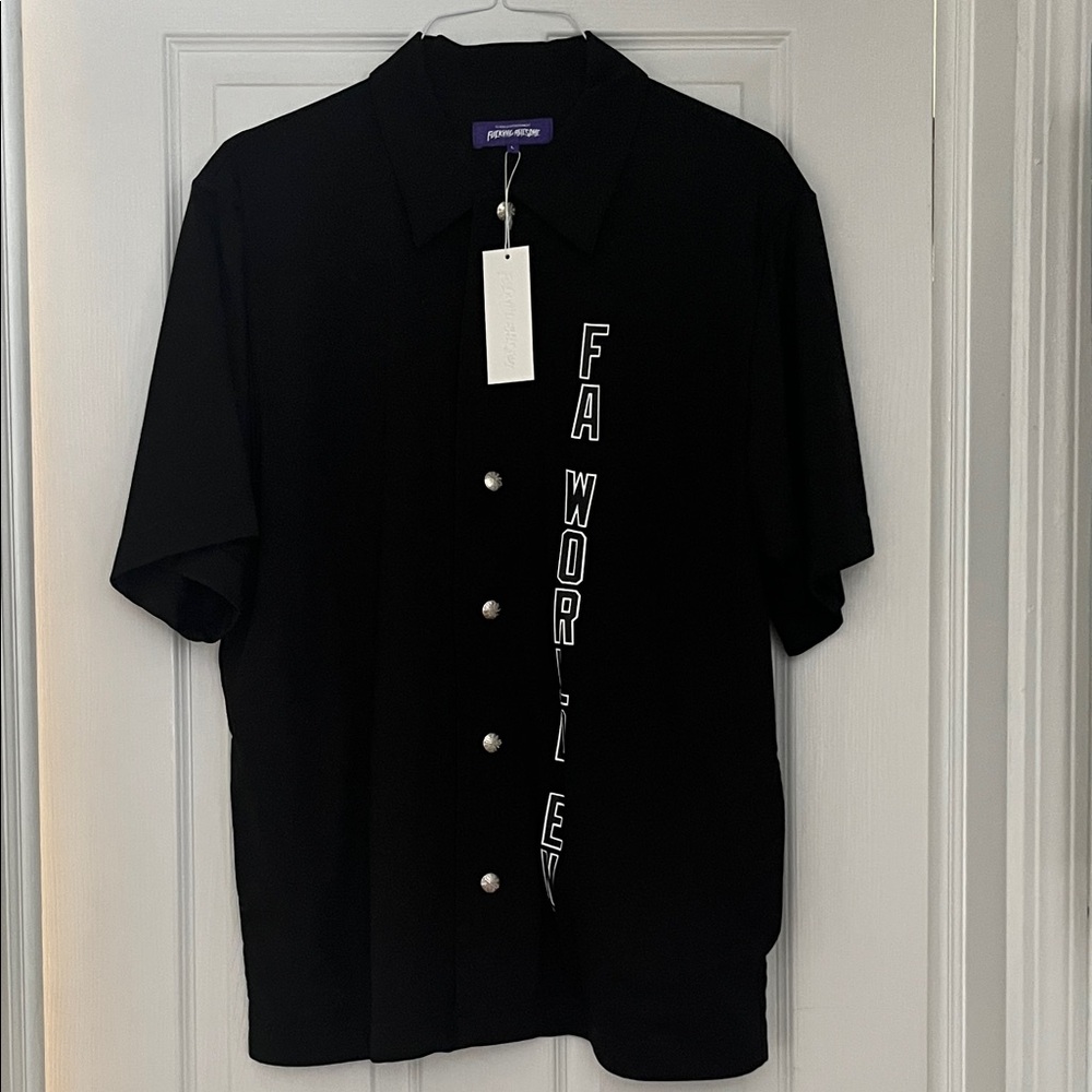 FA Black Casual Button Down Shirt